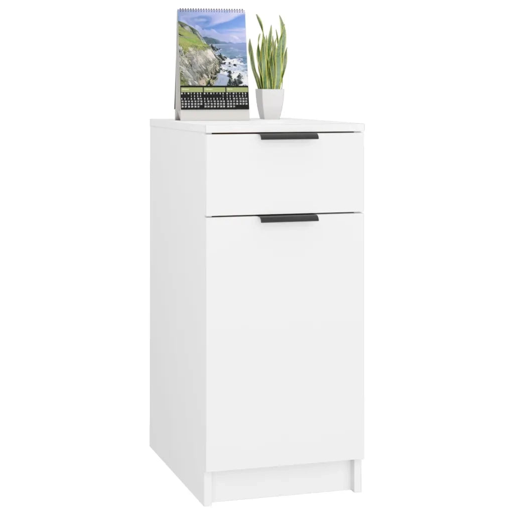 Armadietto da Scrivania Bianco 33,5x50x75 cm Legno Multistrato cod mxl 43475