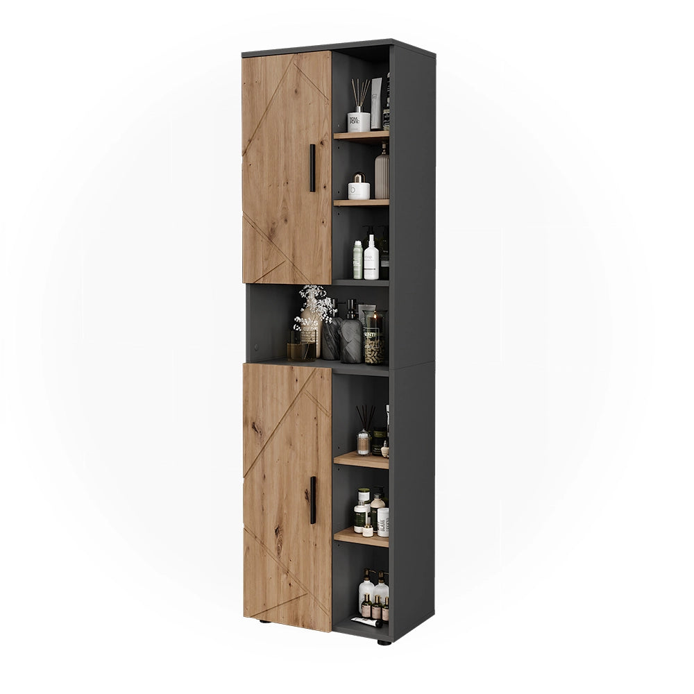 Vicco Mobile alto Antracite/Artisan 50 x 172 cm con 2 porte