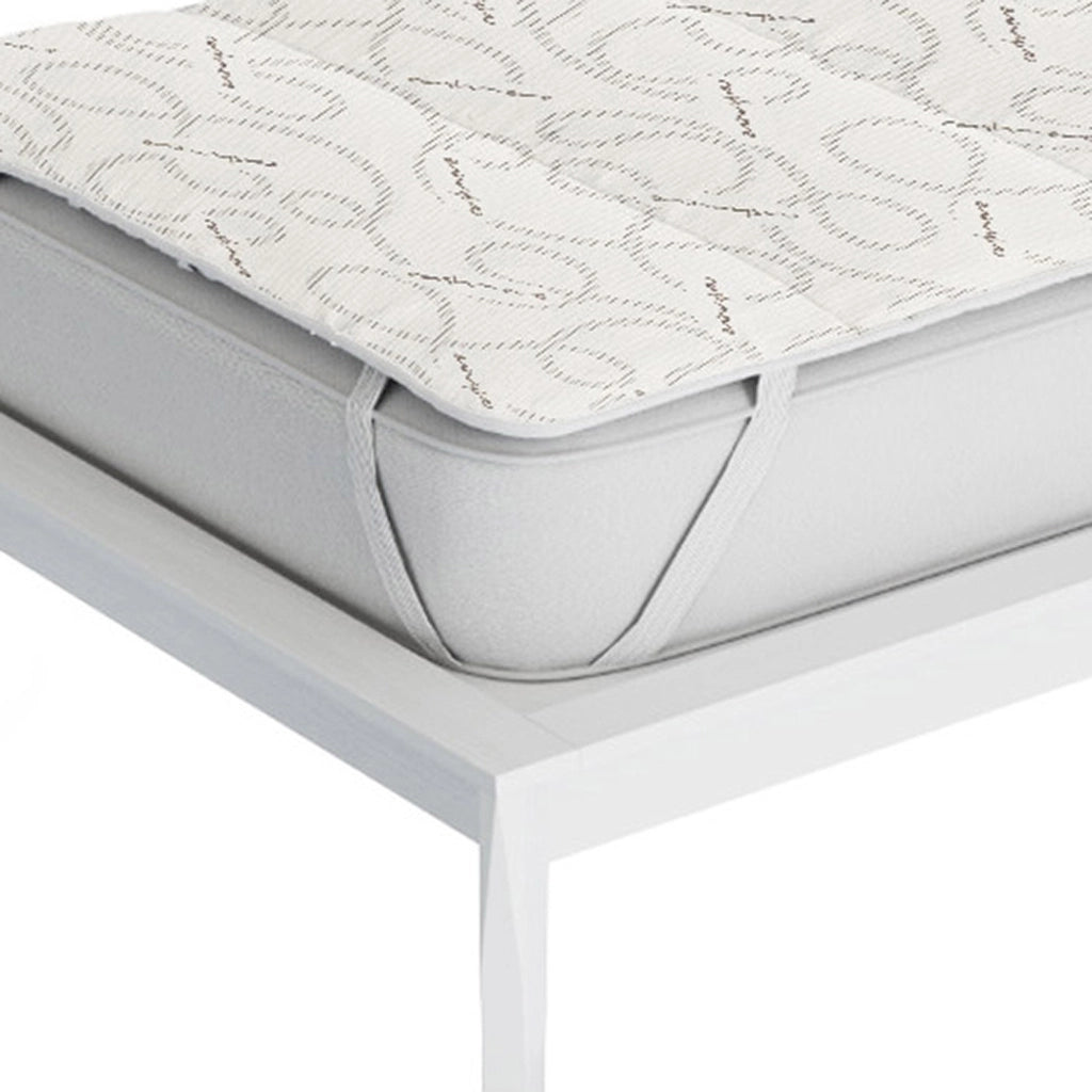 Topper Trapuntato Imbottito Singolo in Fibra di Cashmere con Elastici Tortora