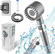 Douchekop con pressione ridotta con risparmio d'acqua - 3+1 modalità di spruzzo - universale