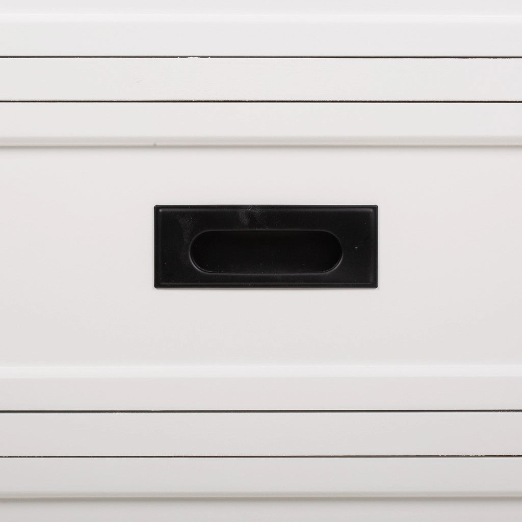 Cassettiera in legno bianco 80x40x80,5h