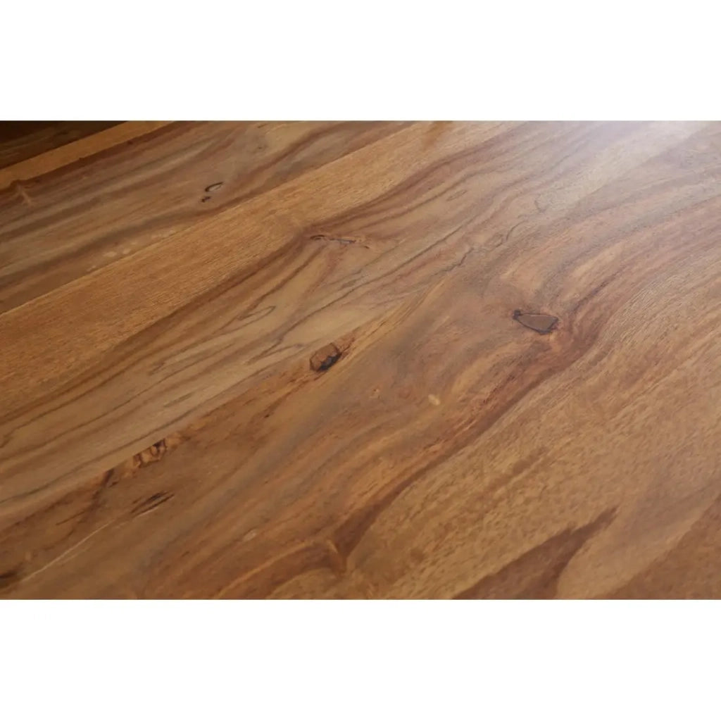 Table LODEN – Rettangolare 160 cm – Legno Sheesham e metallo – Stile industriale