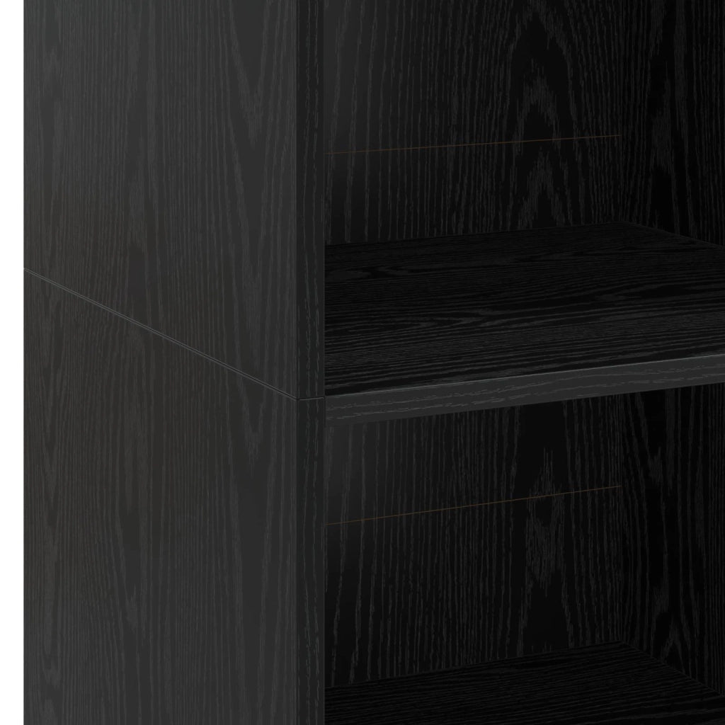 Credenza Rovere Nero 45 x 41 x 124 cm Legno ingegnerizzato 8015669
