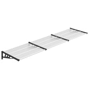 Tettoia per Porta Nero e Trasparente 358,5x90 cm Policarbonato CFW2767361