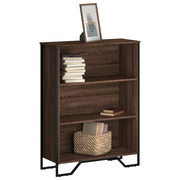 Libreria-Scaffale per Libri-Mobile di Stoccaggio Rovere Marrone 80x31x106 cm in Legno Multistrato
