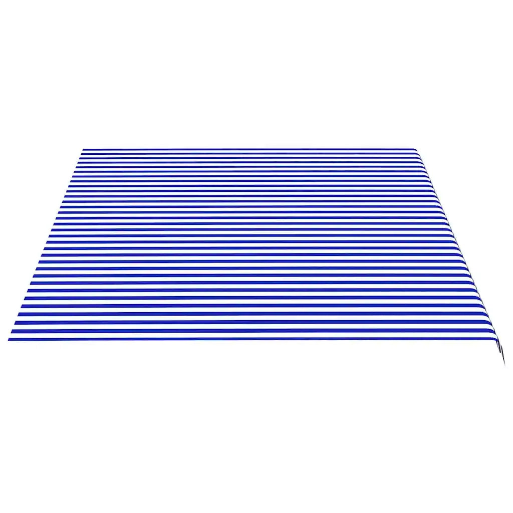 Tessuto di Ricambio per Tenda da Sole Blu e Bianco 5x3,5 m cod mxl 7269