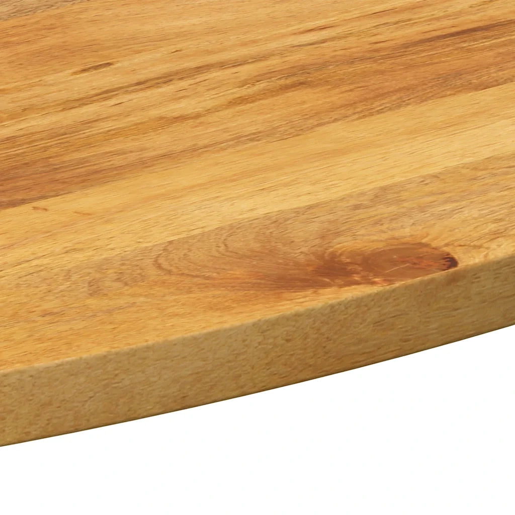 Piano Tavolo 140x50x3,8 cm Ovale in Legno Massello di Mango