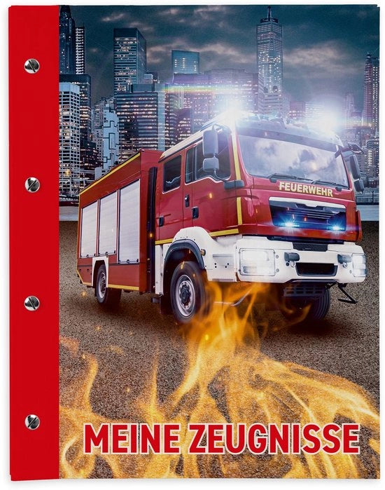 Certificato di pronto intervento con viti a libro espandibile per bambini, ragazzi, adulti, ragazze, ragazzi, studenti (vigili del fuoco)