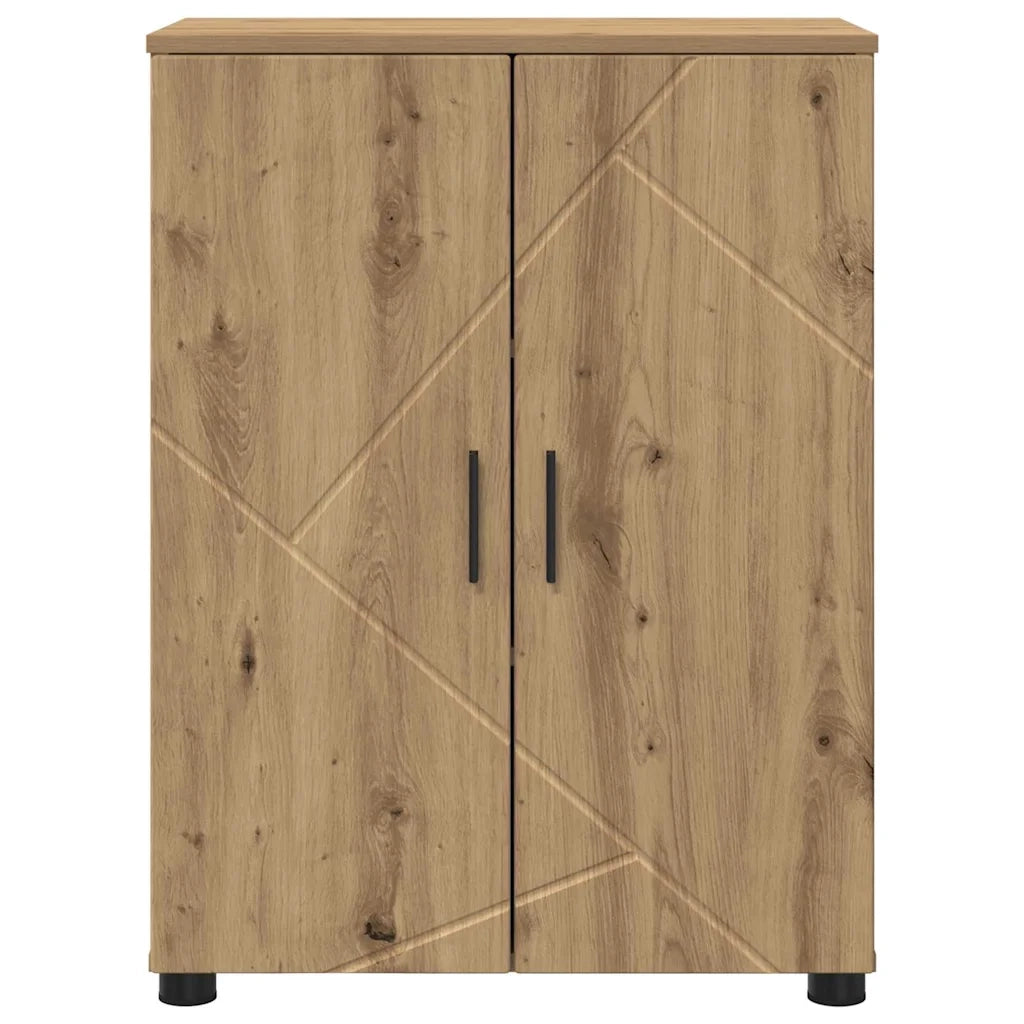 Mobile da Bagno con porta Rovere artigianale 60 x 35 x 80 cm 883313