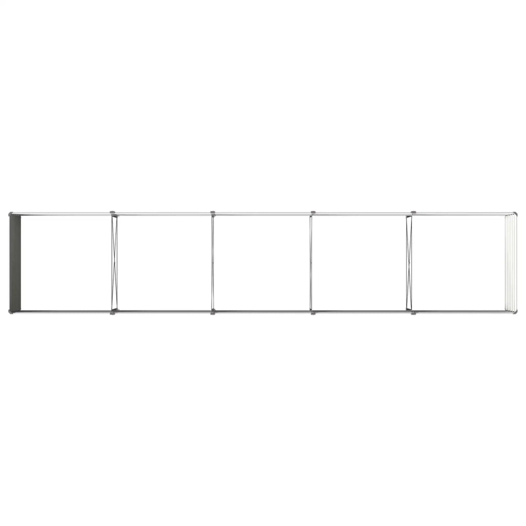 Letto rialzato da giardino Grigio 400 x 80 x 55 cm 8006431