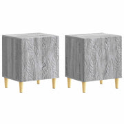 Comodino 2 pcs Sonoma grigio 43 x 34,5 x 50 cm