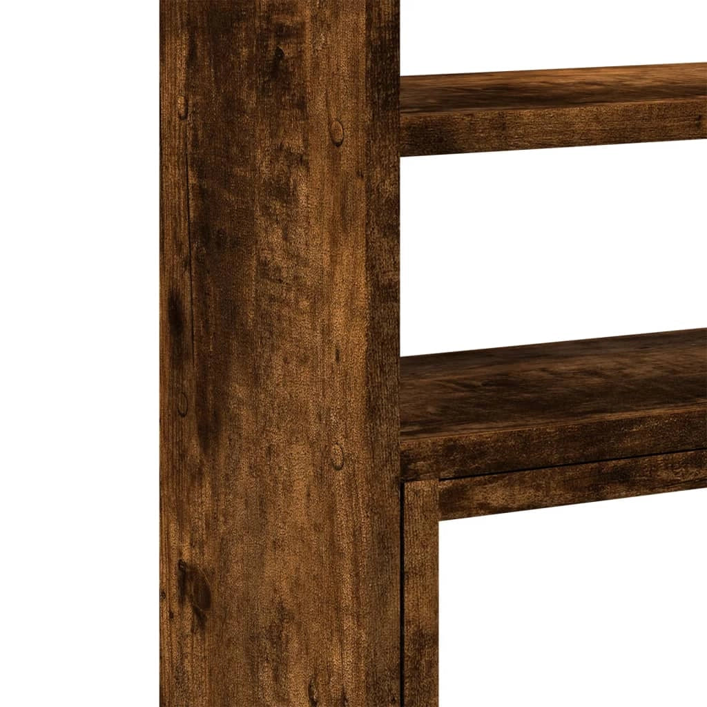 Organizzatore regolabile per armadietto da ufficio in legno composito marrone 02_0043578