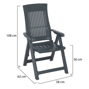 Heflin, Sedia da Esterno una Sedia Made in Italy, Verde