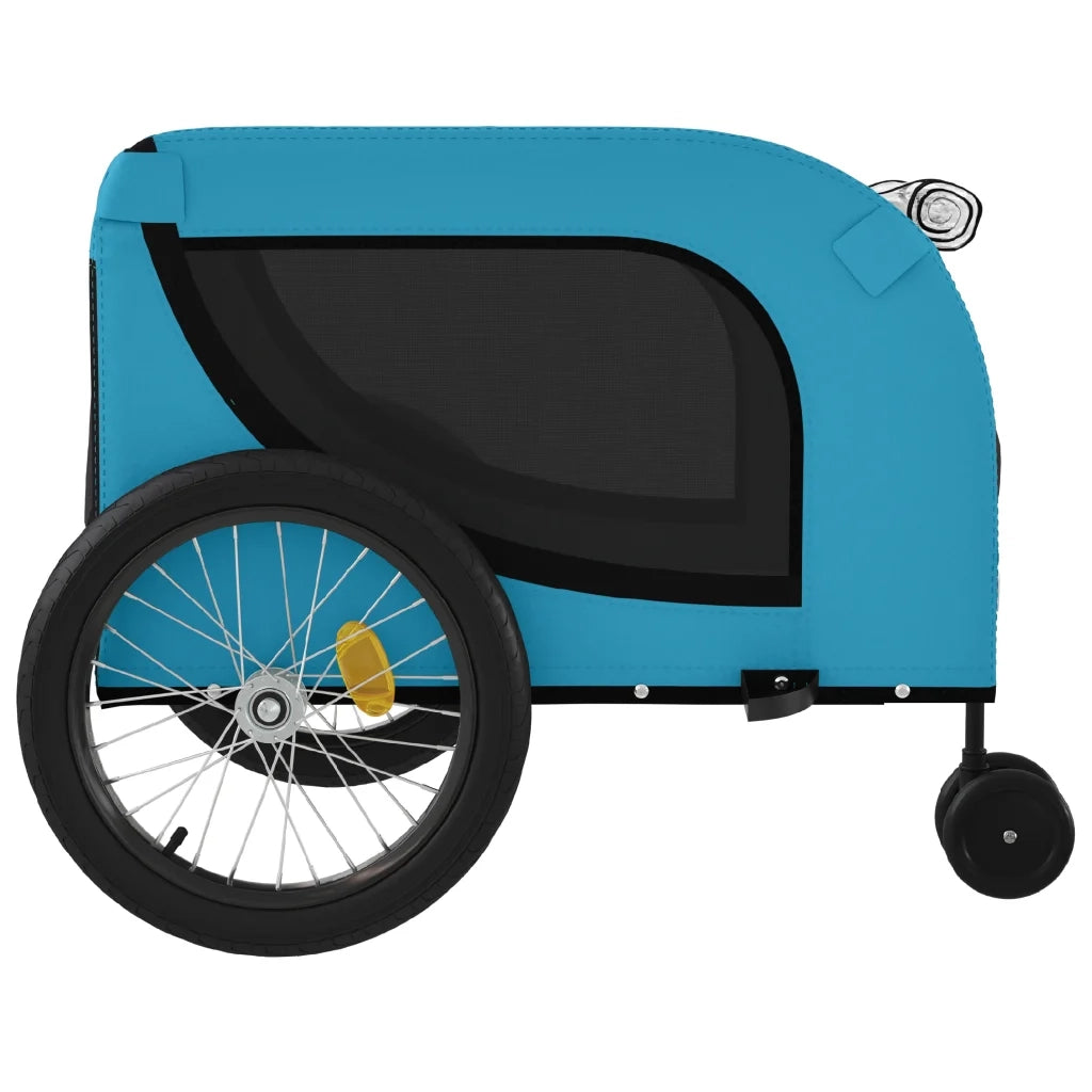 Rimorchio da Bici per Animali Blu e Nero Oxford e Ferro 94030