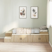 Letto contenitore Rovere Sonoma 80x200 cm
