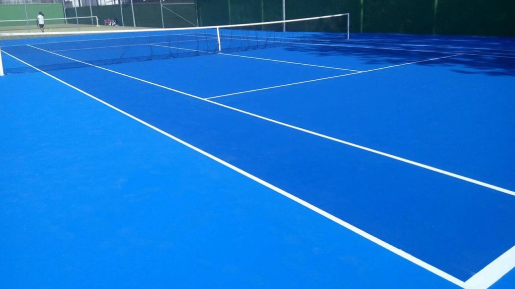 Pittura per pavimenti esterni ed interni e campi sportivi 4 L BLU - Pavimento di garage e pavimenti in cemento