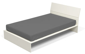 Lenzuolo Sotto con Angoli ed Elastico Tinta Unita Fumo Matrimoniale Maxy