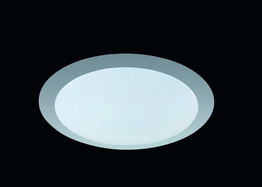 GONZALO PLAFONIERA LED 12W 1050lm, 3000K BORDO ALLUMINIO + DIFFUSORE PLASTICA  D.34CM