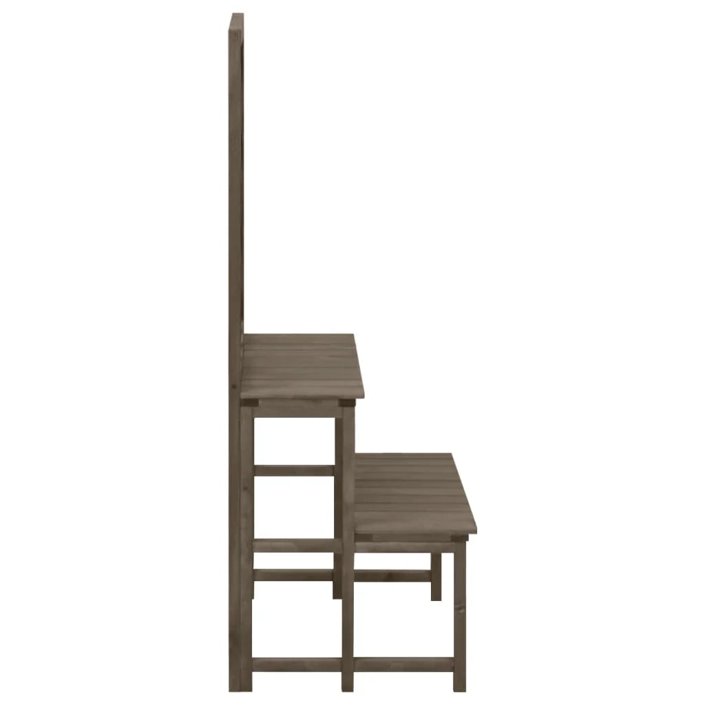 Supporto per piante e traliccio 70 x 42 x 115 cm in legno di abete grigio 02_0045025