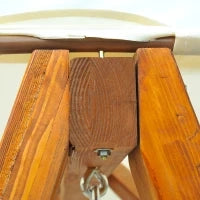 Dondolo da Giardino Stile Classico Legno Massello di Pino Conforme alle Norme di FS Tettuccio Parasole in Tessuto di Poliestere con Rivestimento di PA 162x130x185cm 240kg