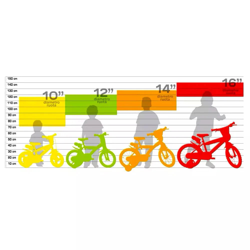 Bicicletta per Bambini 14" Disney Stitch Freni Caliper e Stabilizzatori in Acciaio Hi-Ten Azzurro