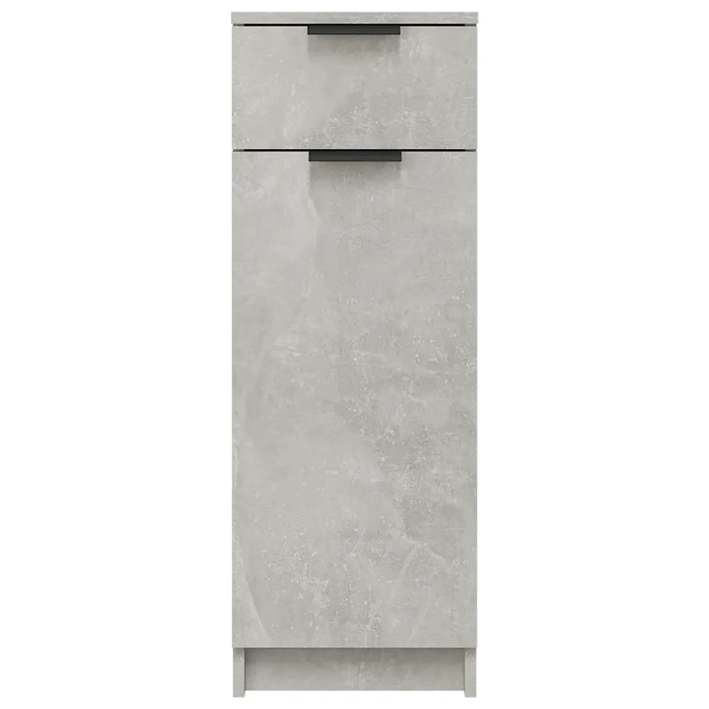 Armadio da Bagno | Mobile da Bagno Grigio Cemento 32x34x90cm in Legno Multistrato