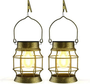 Illuminazione esterna a energia solare - Lampada da giardino - Lampada a LED solare - Decorazione giardino lampada da appendere - IP65 impermeabile all'acqua - Illuminazione esterna per giardino, balcone e terrazze