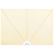 Tenda da sole laterale retrattile/schermo privacy per patio giardino terrazza balcone 240 x 160 cm crema 02_0007066