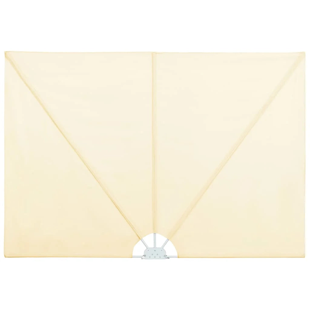 Tenda da sole laterale retrattile/schermo privacy per patio giardino terrazza balcone 240 x 160 cm crema 02_0007066