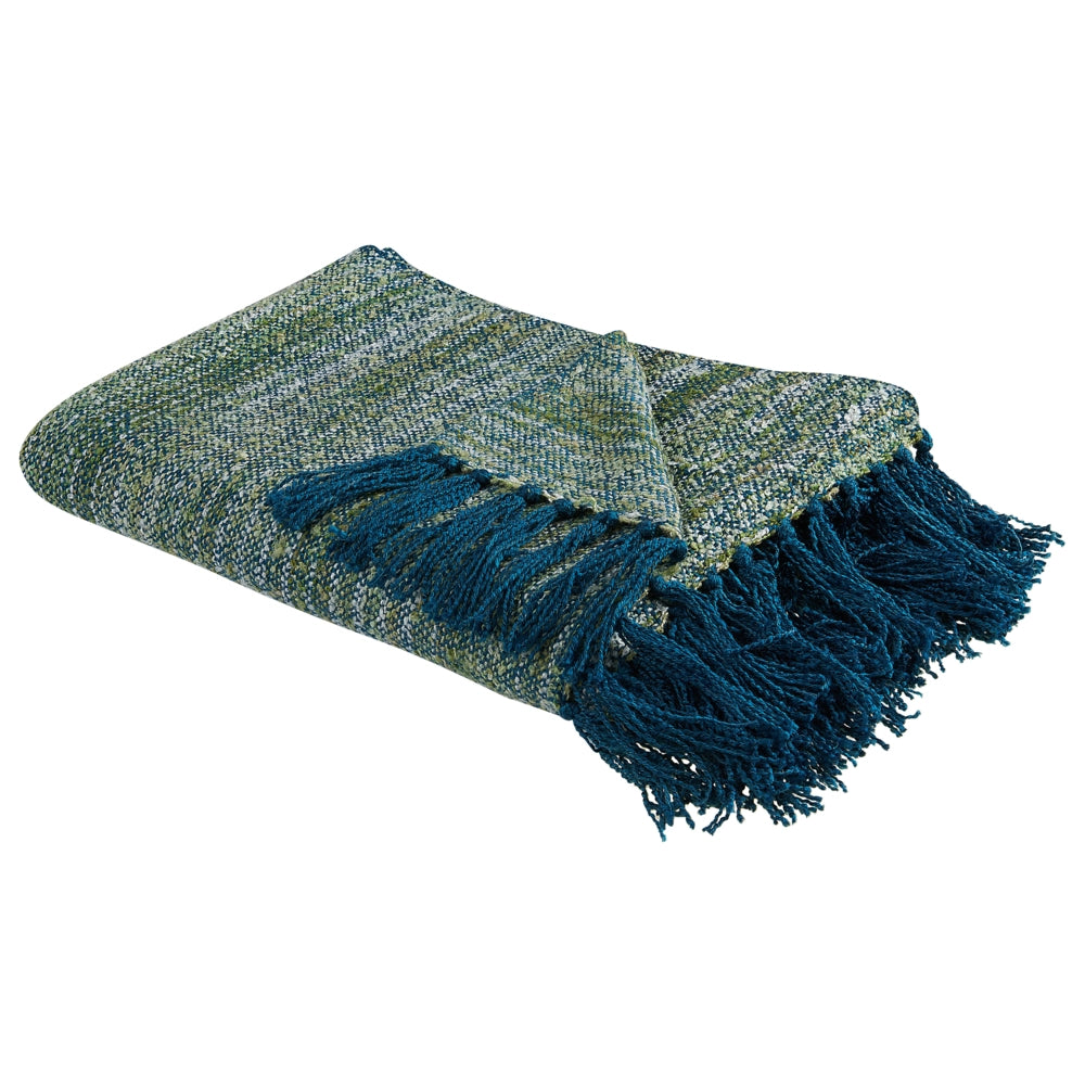 Coperta in acrilico verde acqua 130 x 170 cm Nappe Boho Soggiorno Camera da letto