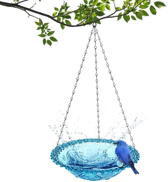 Vasca per uccelli appeso, vasca per uccelli da appendere, casa per uccelli, vasche per uccelli per giardino, casa per uccelli, idonea per appendere in giardino, 23,5 x 40 cm