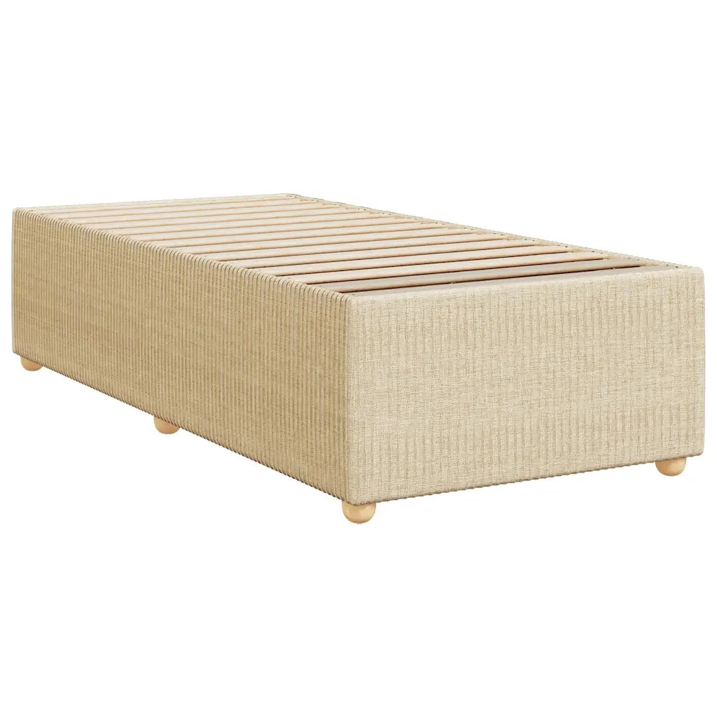 vidaXL Giroletto senza Materasso Crema 90x200 cm in Tessuto