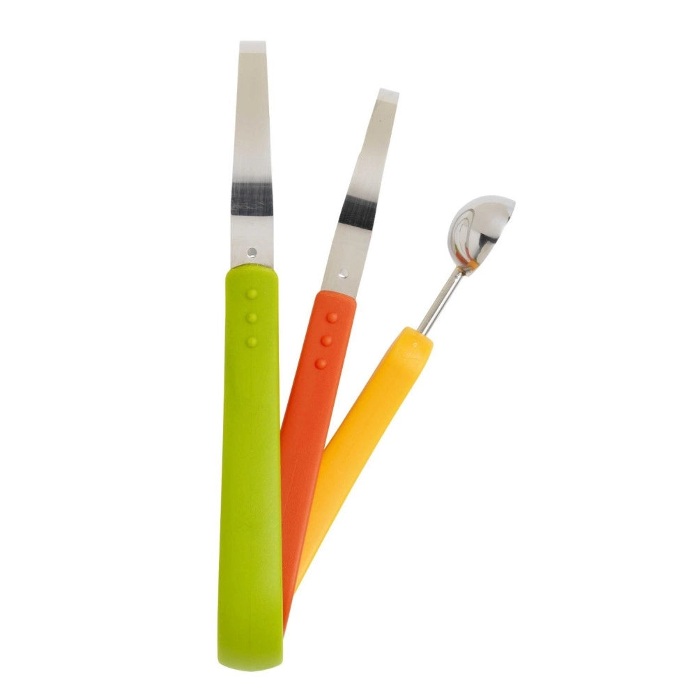 Trade Shop - Scavino Cucchiaio Multifunzione Taglio Melone 3 In 1 Spallinatore Per Frutta -