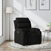 Divano Sedia-Poltrona reclinabile in tessuto nero 496576