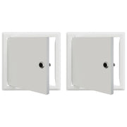 Pannello di Accesso 2 pz Bianco 23 x 23 x 3 cm Acciaio CFW4060672