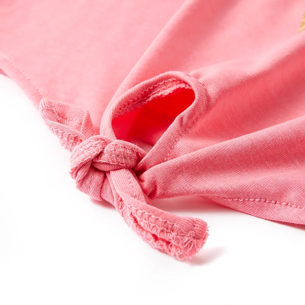 Maglietta da Bambina Rosa Fluo Brillante 116