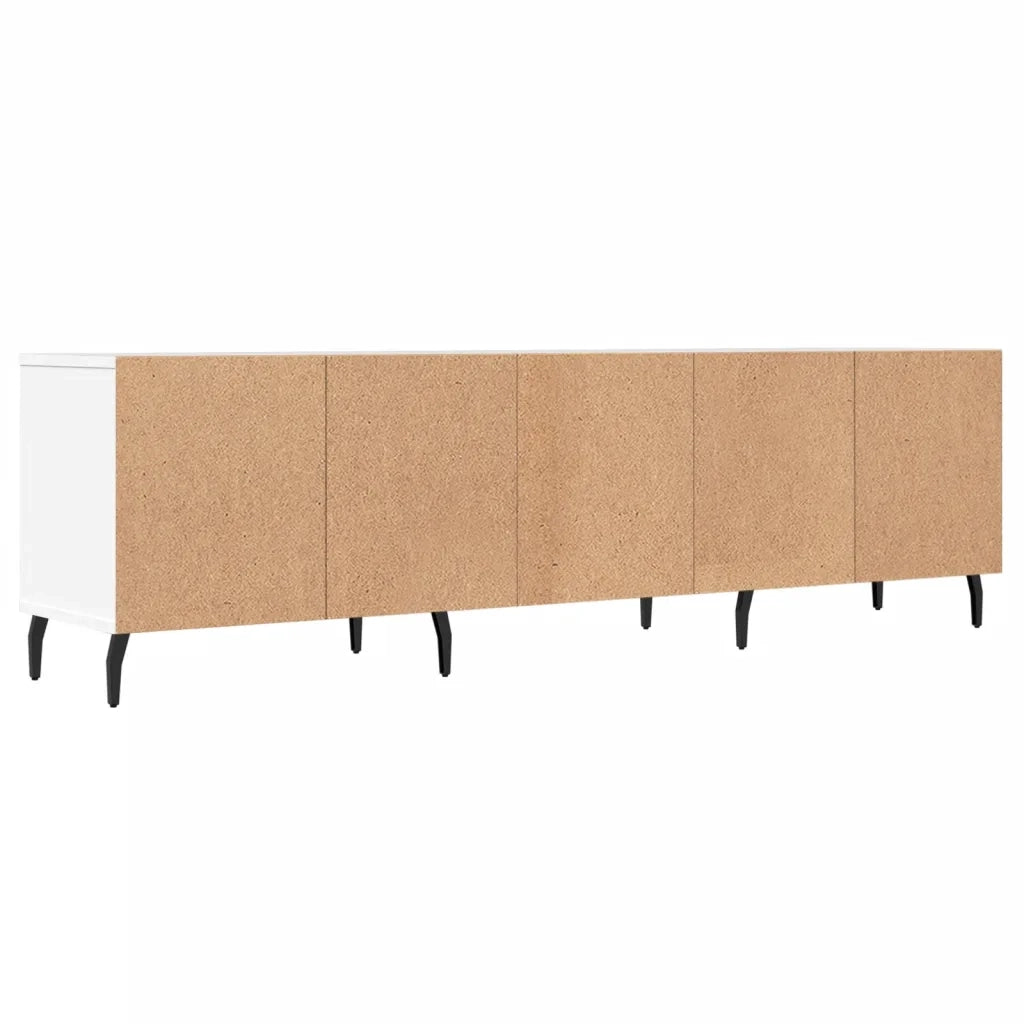 Mobile Porta TV-Credenza TV Bianco 150x30x44,5 cm in Legno Multistrato