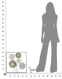 Pannello Sqity 50x3,8x50 cm in Ferro