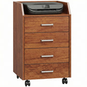 Cassettiera con Ruote ¨C zephmum ¨C Marrone 40x36x65 cm
