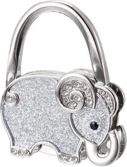 Supporto per borsa portatile pieghevole per tavolo - Grigio - Appoggio metallico portatile per abiti