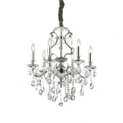 Lampada A Sospensione Gioconda Sp6 Argento Ideal-Lux