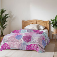 Trapunta Invernale Matrimoniale Stampata in Microfibra 200gr Double Face Soffioni