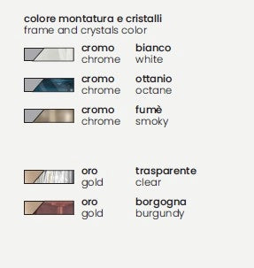 APPLIQUE DEBUSSY 2 LUCI BIANCO SATINATO CROMO ATTACCO E14 L.38CM