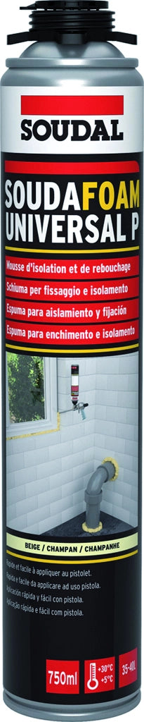 Soudal SCHIUMA POLIURETANICA UNIVERSALE PER PISTOLA ml. 750 12.00 pz