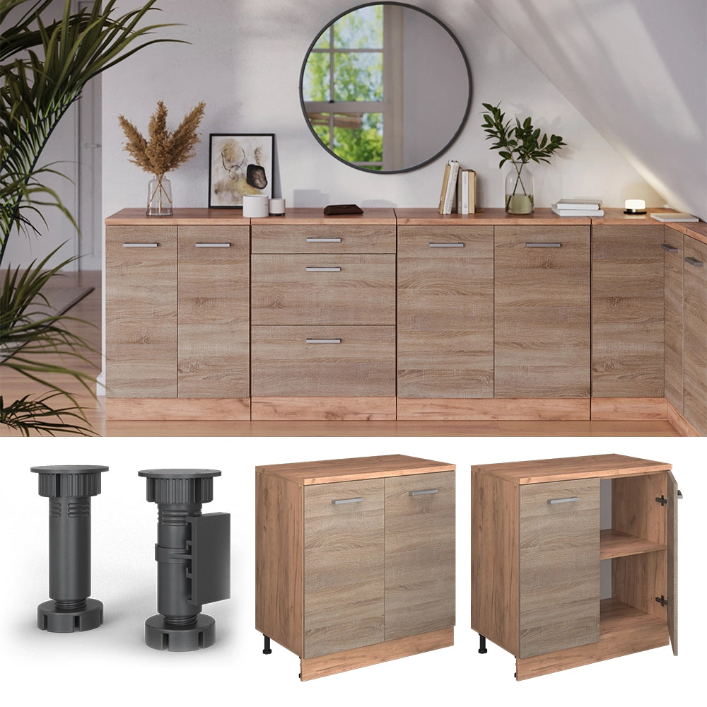 Mobile per mansarda Rion Sonoma/Rovere dorato 80 x 83.8 cm senza inclinazione con 2 ante Vicco