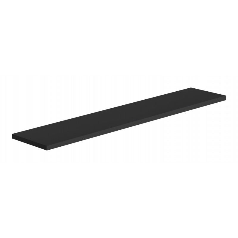Mensola da Muro, Scaffale Legno, Mensola da Parete, Nero, 76x15,5x1,8 cm - Smart