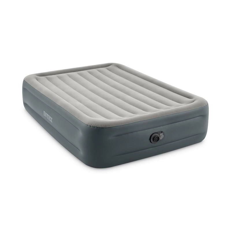Intex 64126ND Materasso Dura-Beam Essential Rest Matrimoniale con Pompa Elettrica Incorporata 152x203x46 cm Single Matrimoniale Versione 2023