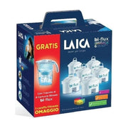Laica J99601 Stream Line Caraffa Filtrante 2,3 L con 6 Filtri Bi-Flux Mineral Balance indicatore sostituzione colore Bianco