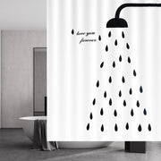 Douchegordino impermeabile - antimuffa - 180 x 200 cm