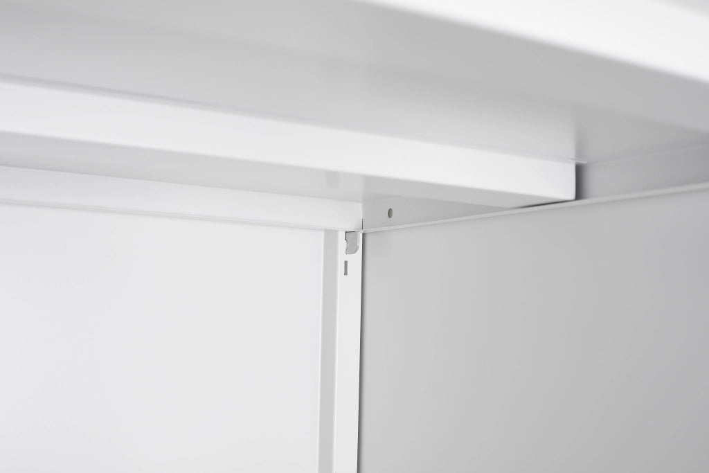 ARMADIO PORTASTAMPANTE SU RUOTE 67 x 67 x 16,5 cm Metallo Bianco